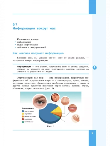 Босова. Информатика. 5 класс. Базовый уровень. Учебное пособие