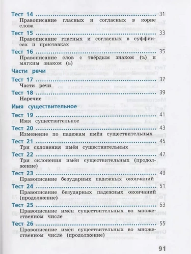 Занадворова. Русский язык 4 класс Тесты